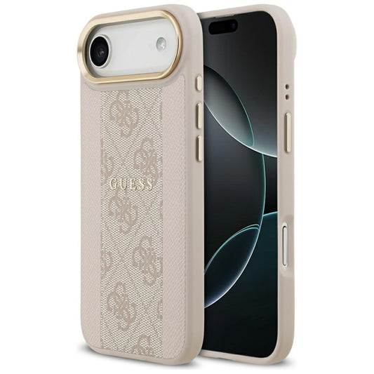 Θήκη MagSafe για Apple iPhone 17 Air, Guess, 4G Stripe, Ροζ