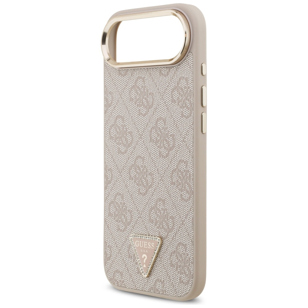 Θήκη MagSafe για Apple iPhone 17 Air, Guess, 4G Triangle Logo, Ροζ Χρυσό