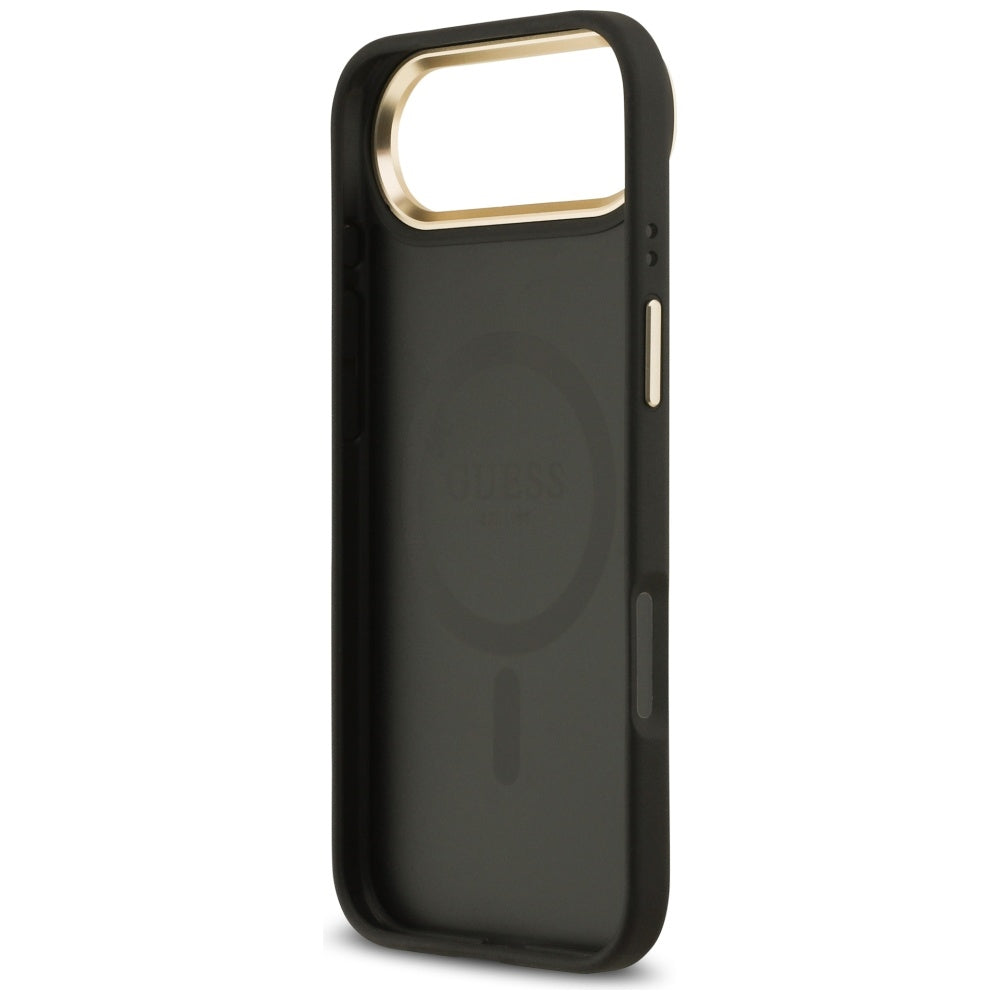 Θήκη MagSafe για Apple iPhone 17 Air, Guess, Grained Strass Logo, Μαύρη