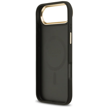 Θήκη MagSafe για Apple iPhone 17 Air, Guess, Grained Strass Logo, Μαύρη