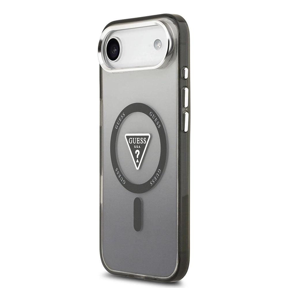 Θήκη MagSafe για Apple iPhone 17 Air, Guess, IML Gradient Triangle Logo, Μαύρη