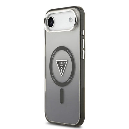Θήκη MagSafe για Apple iPhone 17 Air, Guess, IML Gradient Triangle Logo, Μαύρη