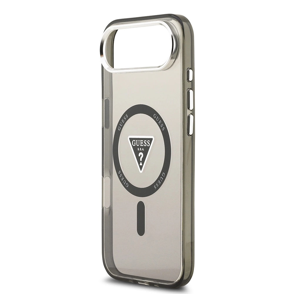 Θήκη MagSafe για Apple iPhone 17 Air, Guess, IML Gradient Triangle Logo, Μαύρη