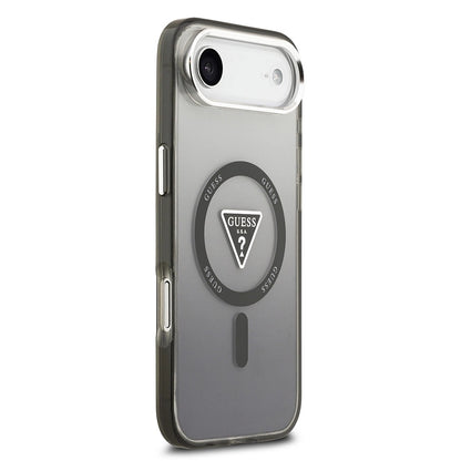 Θήκη MagSafe για Apple iPhone 17 Air, Guess, IML Gradient Triangle Logo, Μαύρη