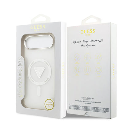 Θήκη MagSafe για Apple iPhone 17 Air, Guess, IML Gradient Triangle Logo, Διαφανής