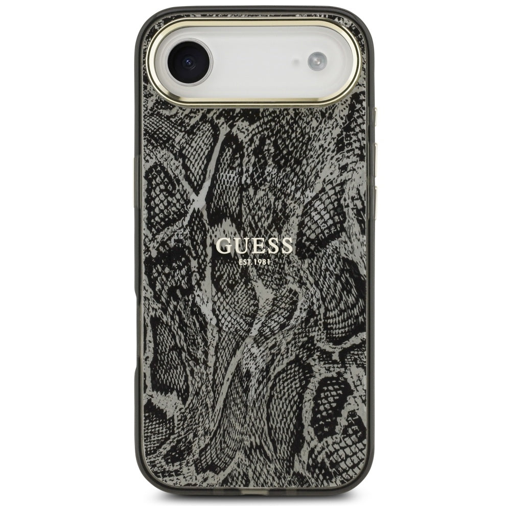 Θήκη MagSafe για Apple iPhone 17 Air, Guess, Python Pattern, Μαύρη