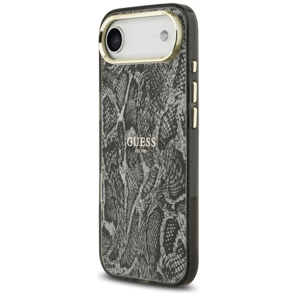 Θήκη MagSafe για Apple iPhone 17 Air, Guess, Python Pattern, Μαύρη