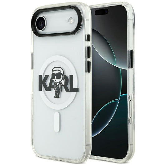 Θήκη MagSafe για Apple iPhone 17 Air, Karl Lagerfeld, IML Sketch Logo Karl, Διάφανη