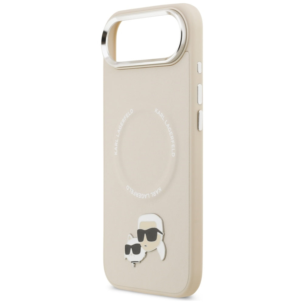Θήκη MagSafe για Apple iPhone 17 Air, Karl Lagerfeld, Karl & Choupette Pins, Μπεζ