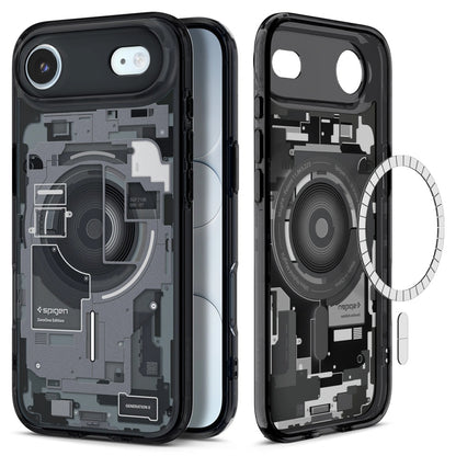 MagSafe Case for Apple iPhone 17 Air, Spigen, Ultra Hybrid Zero One, Black ACS10320