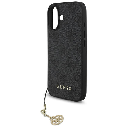 MagSafe Case for Apple iPhone 17, Guess, 4G Charm Cradle, Black