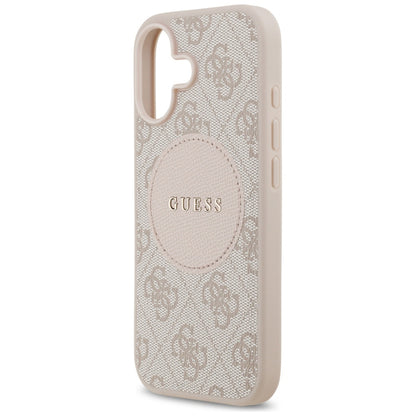 MagSafe Case for Apple iPhone 17, Guess, 4G Circle Classic Logo, Pink