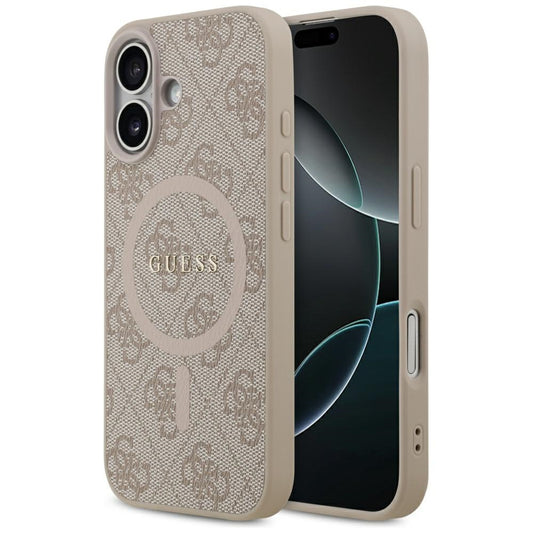 Θήκη MagSafe για Apple iPhone 17, Guess, 4G Ring Classic Logo, Ροζ