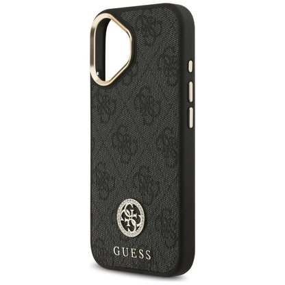 MagSafe Case for Apple iPhone 17, Guess, 4G Strass Logo, Black
