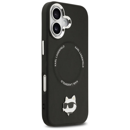Θήκη MagSafe για Apple iPhone 17, Karl Lagerfeld, Choupette Pin, Μαύρη
