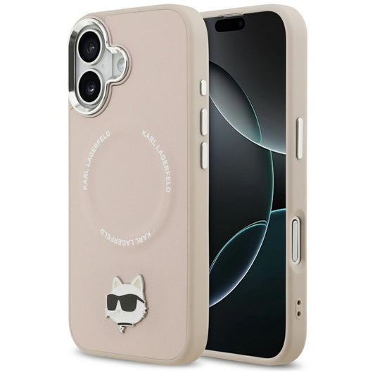 Θήκη MagSafe για Apple iPhone 17, Karl Lagerfeld, Choupette Pin, Ροζ