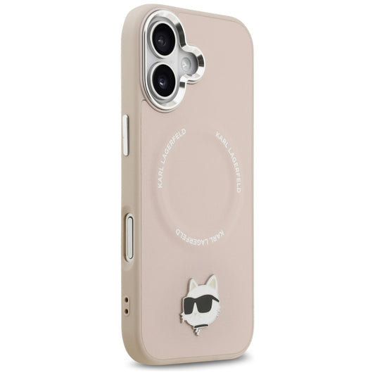 Θήκη MagSafe για Apple iPhone 17, Karl Lagerfeld, Choupette Pin, Ροζ