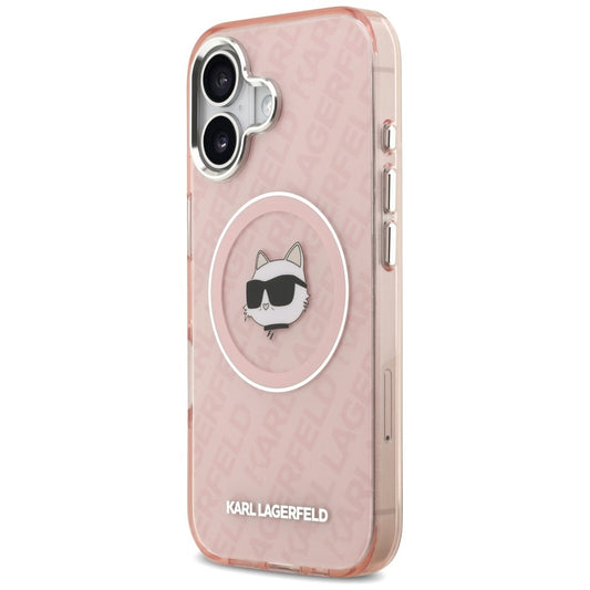 Θήκη MagSafe για Apple iPhone 17, Karl Lagerfeld, IML Choupette`s Head, Ροζ