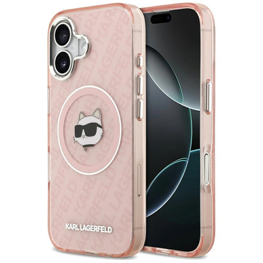 Θήκη MagSafe για Apple iPhone 17, Karl Lagerfeld, IML Choupette`s Head, Ροζ