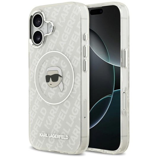 MagSafe Case for Apple iPhone 17, Karl Lagerfeld, IML Karl's Head, Grey