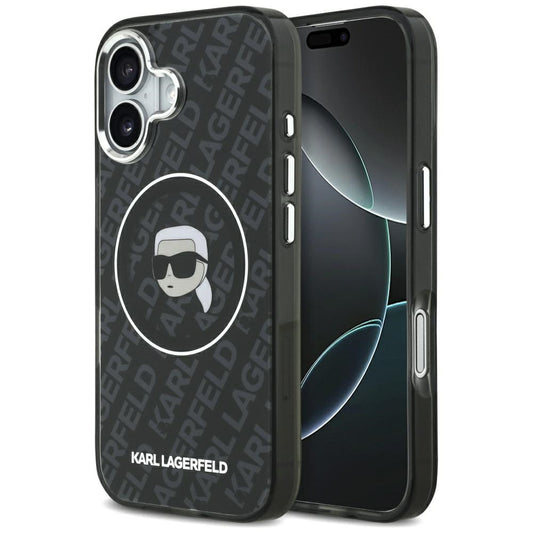Θήκη MagSafe για Apple iPhone 17, Karl Lagerfeld, IML Karl`s Head, Μαύρη