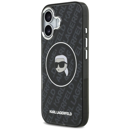 MagSafe Case for Apple iPhone 17, Karl Lagerfeld, IML Karl's Head, Black