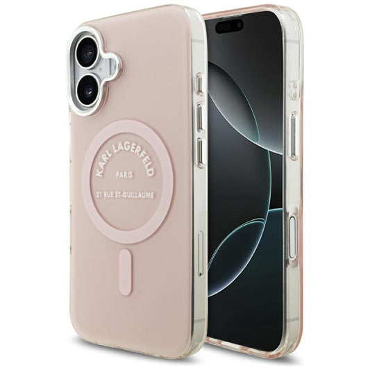 Θήκη MagSafe για Apple iPhone 17, Karl Lagerfeld, IML Logo RSG, Ροζ