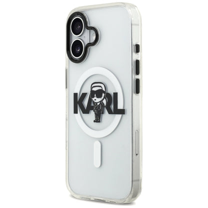 Θήκη MagSafe για Apple iPhone 17, Karl Lagerfeld, IML Sketch Logo Karl, Διαφανής