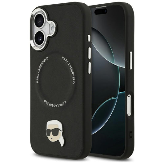 Θήκη MagSafe για Apple iPhone 17, Karl Lagerfeld, Karl Pin, Μαύρη