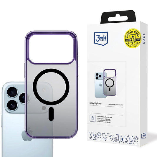 Θήκη MagSafe για Apple iPhone 17 Pro, 3MK, Frosty MagCase, Μωβ