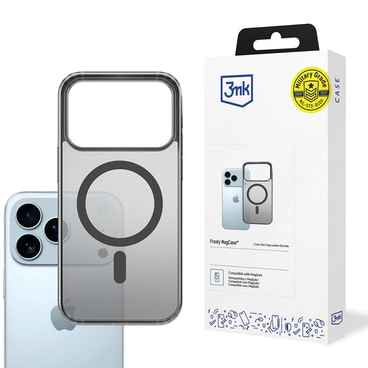 Θήκη MagSafe για Apple iPhone 17 Pro, 3MK, Frosty MagCase, Μαύρη
