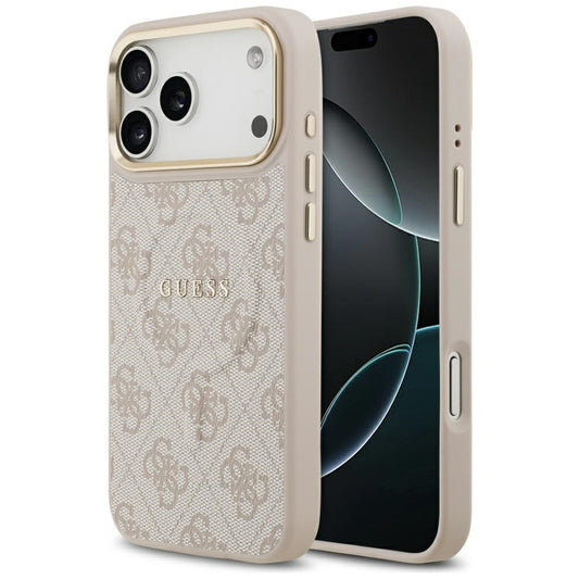 Θήκη MagSafe για Apple iPhone 17 Pro, Guess, 4G Classic, Ροζ