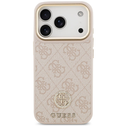 MagSafe Case for Apple iPhone 17 Pro, Guess, 4G Strass Logo, Pink