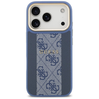 MagSafe Case for Apple iPhone 17 Pro, Guess, 4G Stripe, Blue