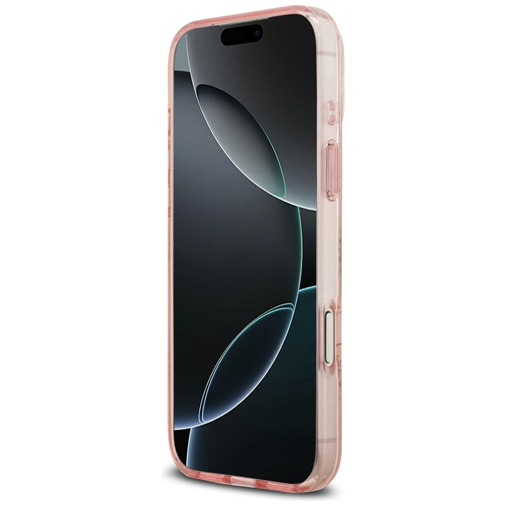 MagSafe Case for Apple iPhone 17 Pro, Guess, IML 4G Background, Pink