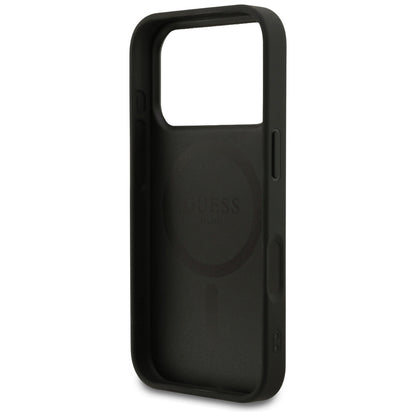 MagSafe Case for Apple iPhone 17 Pro, Guess, Saffiano Classic Logo, Black