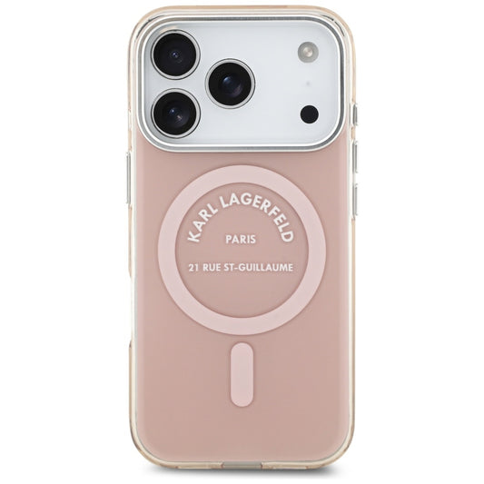 Θήκη MagSafe για Apple iPhone 17 Pro, Karl Lagerfeld, IML Logo RSG, Ροζ