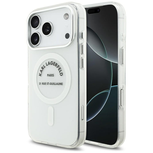 Θήκη MagSafe για Apple iPhone 17 Pro, Karl Lagerfeld, IML Logo RSG, Διαφανής