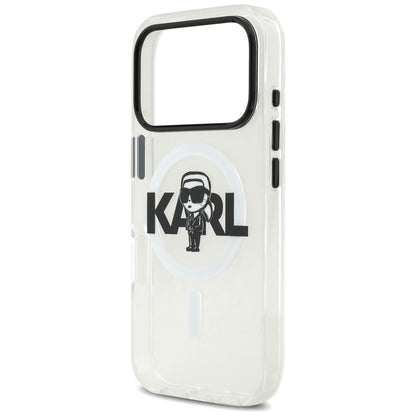 Θήκη MagSafe για Apple iPhone 17 Pro, Karl Lagerfeld, IML Sketch Logo Karl, Διαφανής