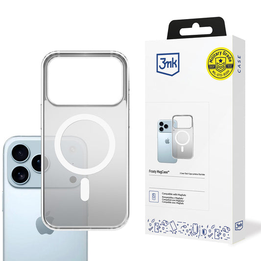 Θήκη MagSafe για Apple iPhone 17 Pro Max, 3MK, Frosty MagCase, Λευκή
