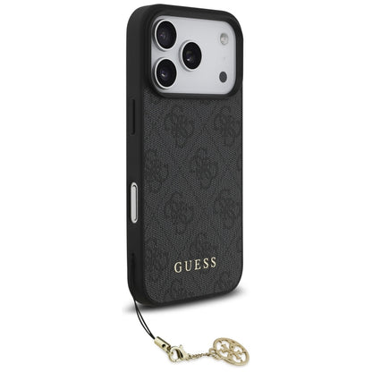 MagSafe Case for Apple iPhone 17 Pro Max, Guess, 4G Charm Cradle, Black
