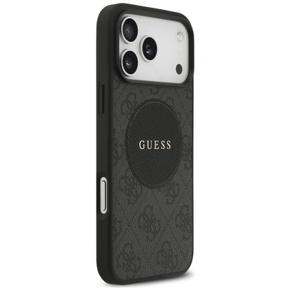Θήκη MagSafe για Apple iPhone 17 Pro Max, Guess, 4G Circle Classic Logo, Μαύρη