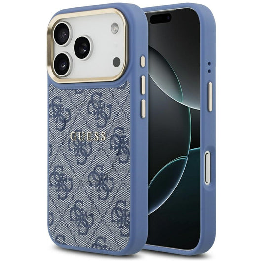 MagSafe Case for Apple iPhone 17 Pro Max, Guess, 4G Classic, Blue