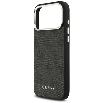 MagSafe Case for Apple iPhone 17 Pro Max, Guess, 4G Classic Logo, Black