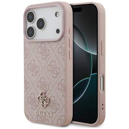 Θήκη MagSafe για Apple iPhone 17 Pro Max, Guess, 4G Small and Classic Logo, Ροζ