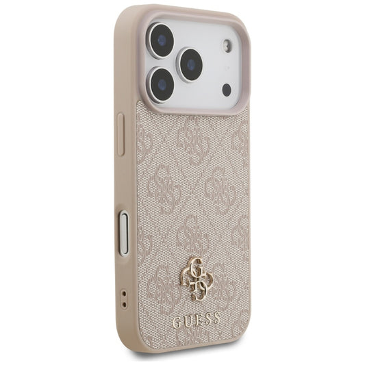 Θήκη MagSafe για Apple iPhone 17 Pro Max, Guess, 4G Small and Classic Logo, Ροζ