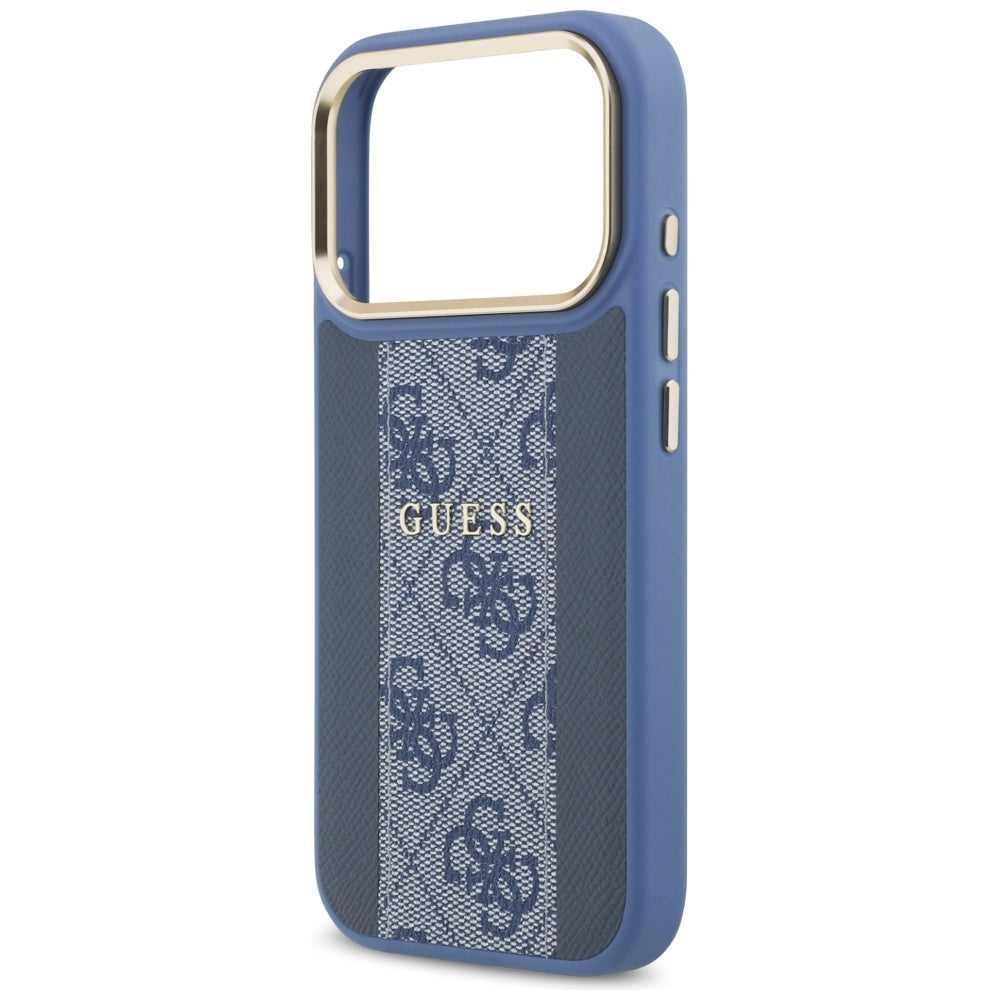 MagSafe Case for Apple iPhone 17 Pro Max, Guess, 4G Stripe, Blue