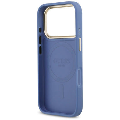 MagSafe Case for Apple iPhone 17 Pro Max, Guess, 4G Stripe, Blue
