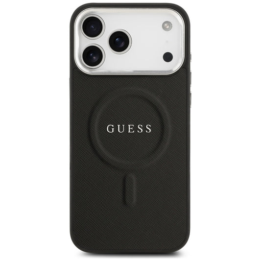 Θήκη MagSafe για Apple iPhone 17 Pro Max, Guess, Classic Logo, Μαύρη