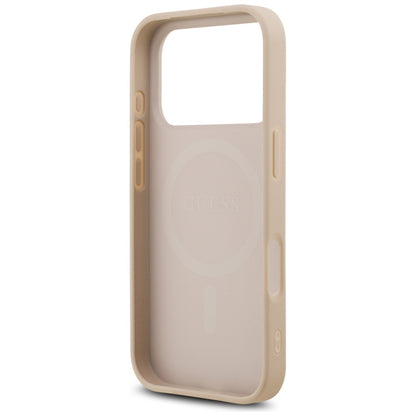 MagSafe Case for Apple iPhone 17 Pro Max, Guess, Saffiano Classic Logo, Pink